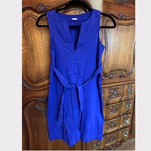 J. Crew sleeveless royal blue jersey dress